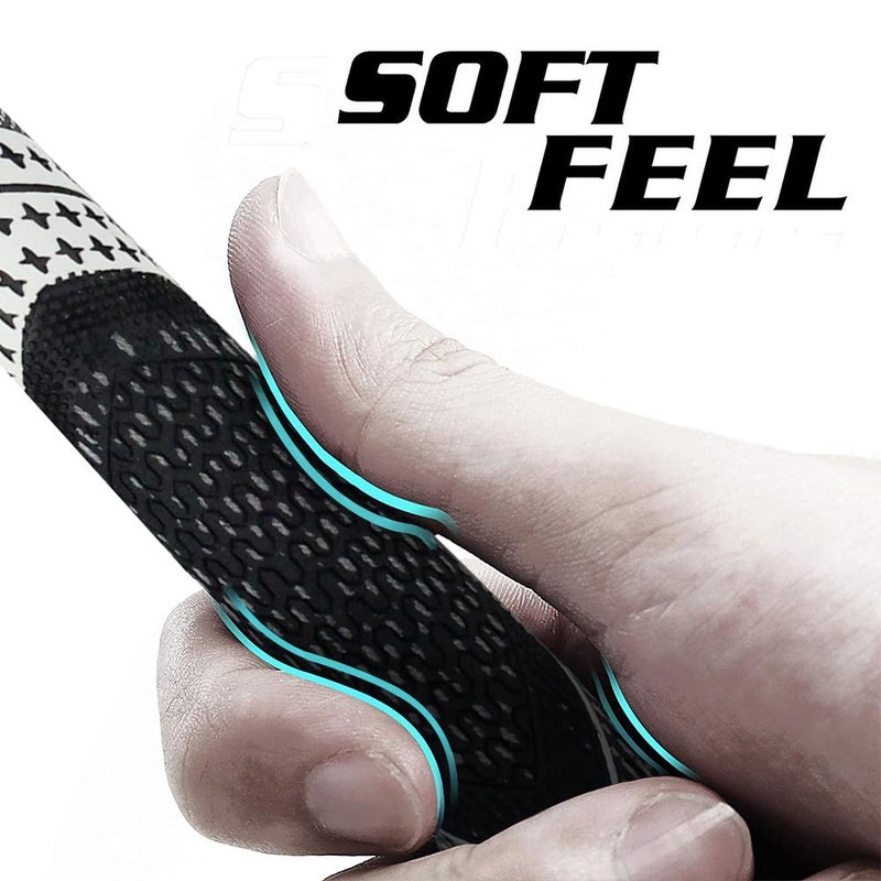 Crestgolf Multi -Compound Golf Grips,Mid Size All-Weather Control Thread Technology Rubber Combine with Carbon Yard, Anti-Slip-Set of 13(White,Midsize) - Image 3
